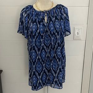 Talbots plus blue top. Size X